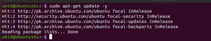 yum update command in linux